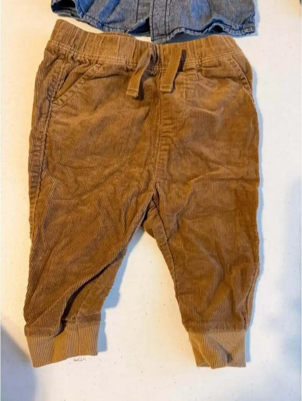 Carter's Button-Down Shirt and Old Navy Corduroy Pants